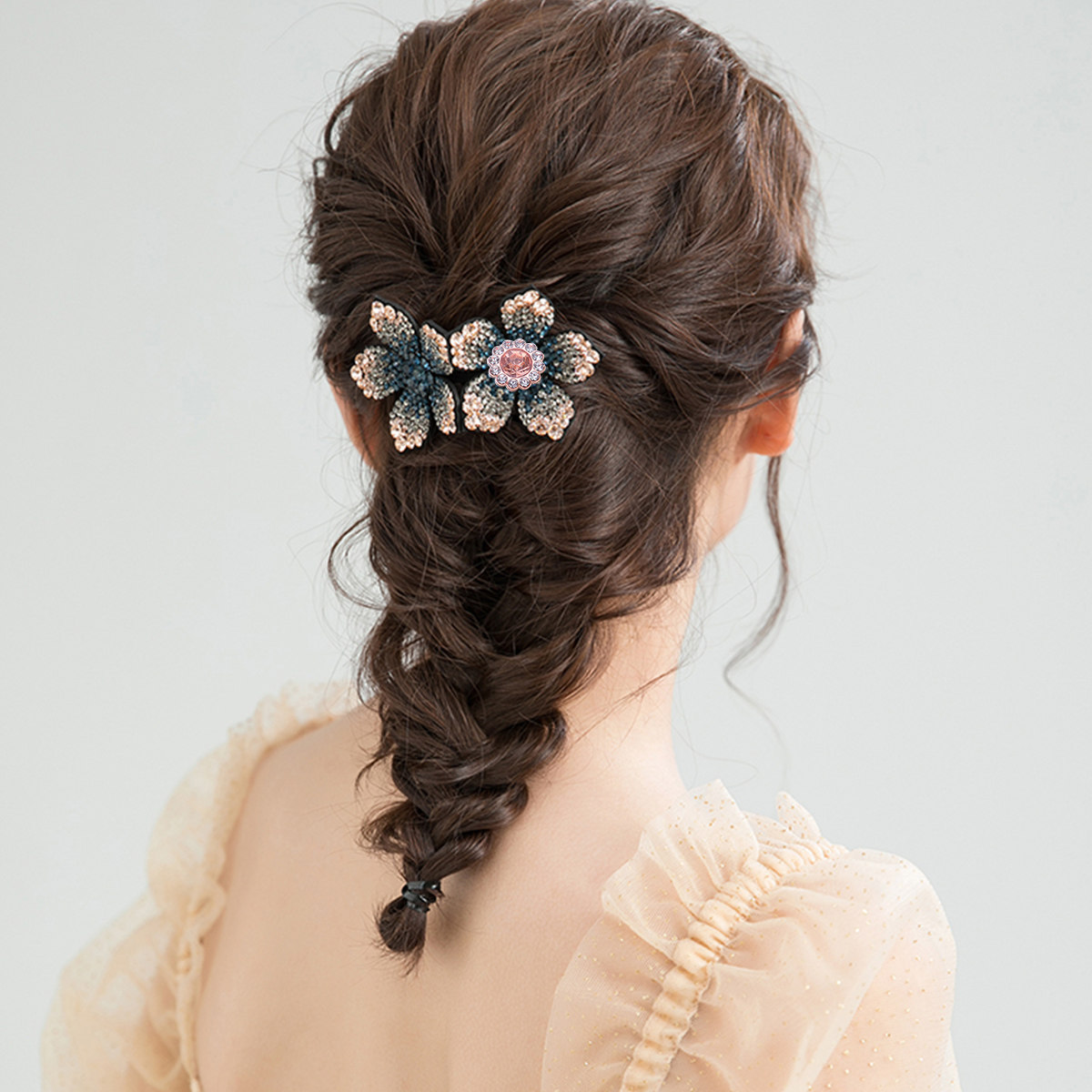 Embellishment Glue Craft - 50個入り パールフラワーシェイプ装飾品 ABS素材 フラットバック DIYヘアバンドクラフト装飾用 アクセサリー用接着剤