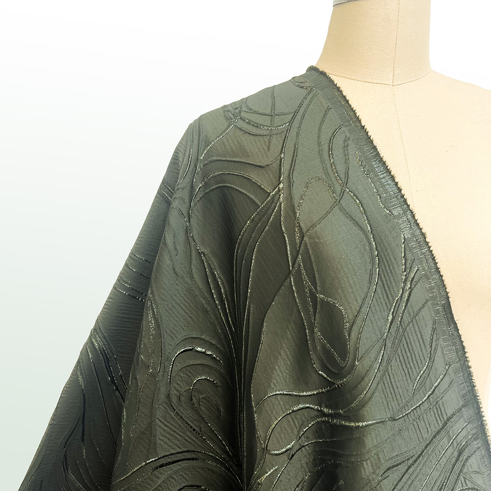 高品質ジャカードレース生地 5ヤード グリーン フランスブロ - Crystal Mesh Fabric のレビューと価格